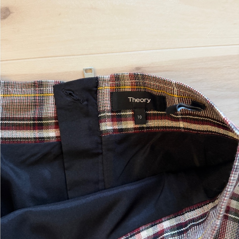 Theory Plaid Women's Skirt - Picture 3 of 4
